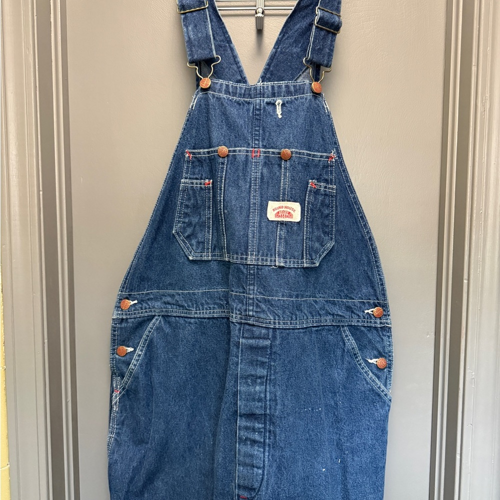 Blue Denim Overalls Vintage